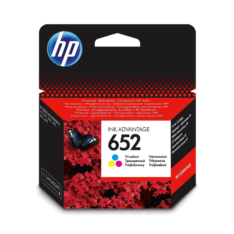 HP 652 Tri-Colour Original Ink Cartridge