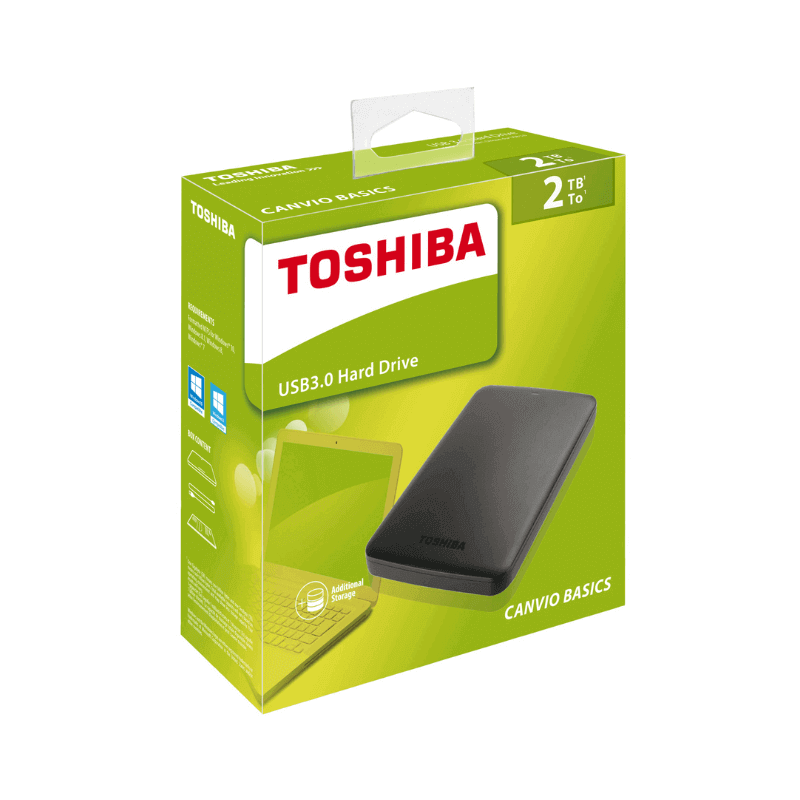 Toshiba 2TB Canvio Basics Portable External Hard Drive