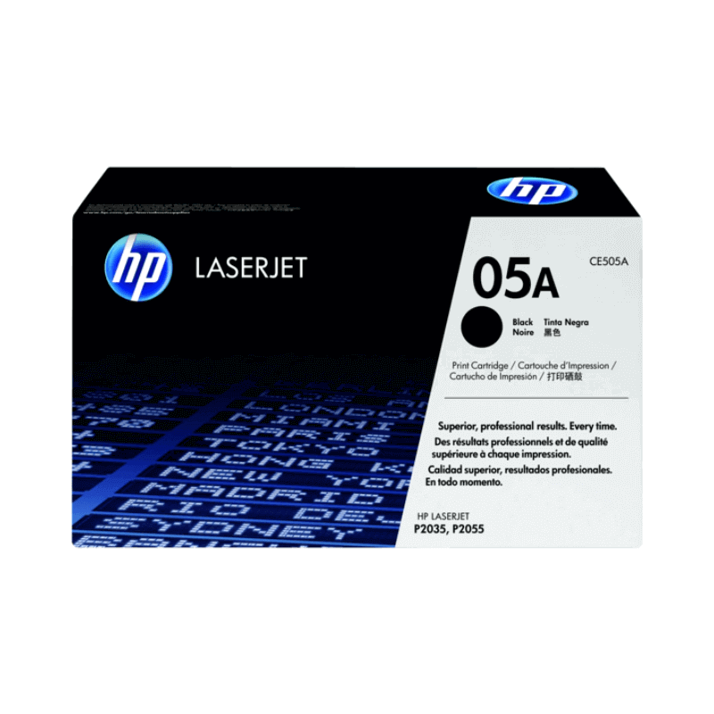 HP 05A Black Original Laserjet Toner Cartridge (CE505A)