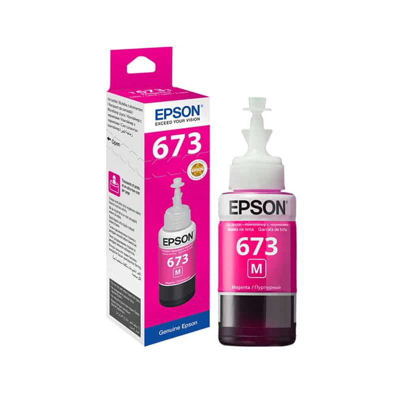 Epson 673 Light Magenta Ink Bottle 70ML (T6736)