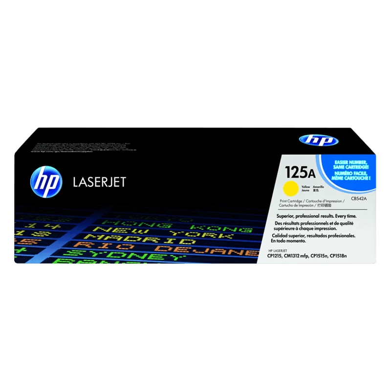 HP 125A Yellow Toner Laserjet Catridge (CB542A)
