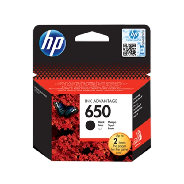 HP 650 Black Ink Advantage Cartridge (CH561HE)