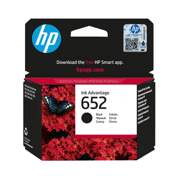 HP 652 Black Ink Cartridge (F6V25AE)