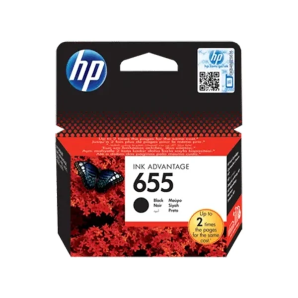 HP 655 Black Ink Original Cartridge (CZ109AE)