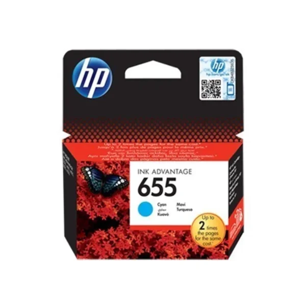 HP 655 Cyan Ink Original Cartridge (CZ119AE)