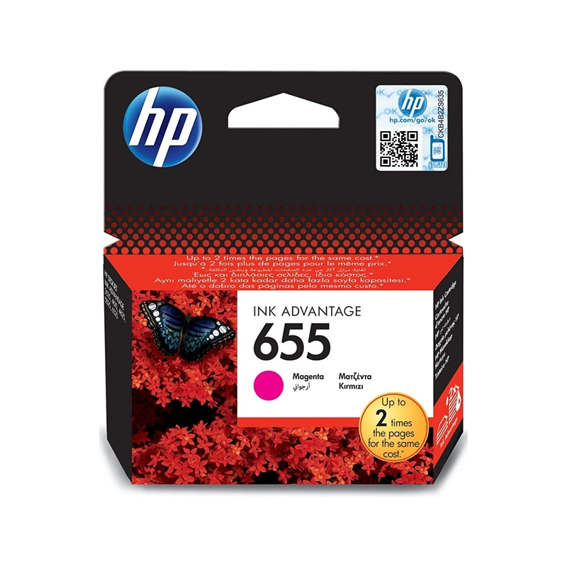 HP 655 Magenta Ink Original Cartridge (CZ111AE)