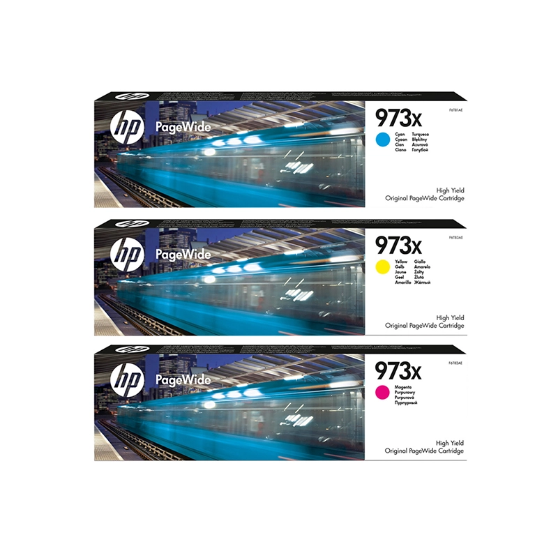HP 973X Cmy High Yield Pagewide Cartridge Each