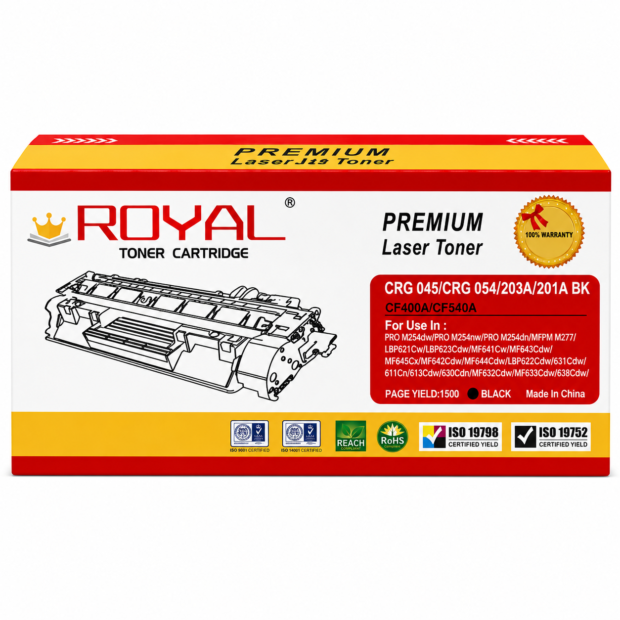 Royal 201A Black Compatible (CF540A)