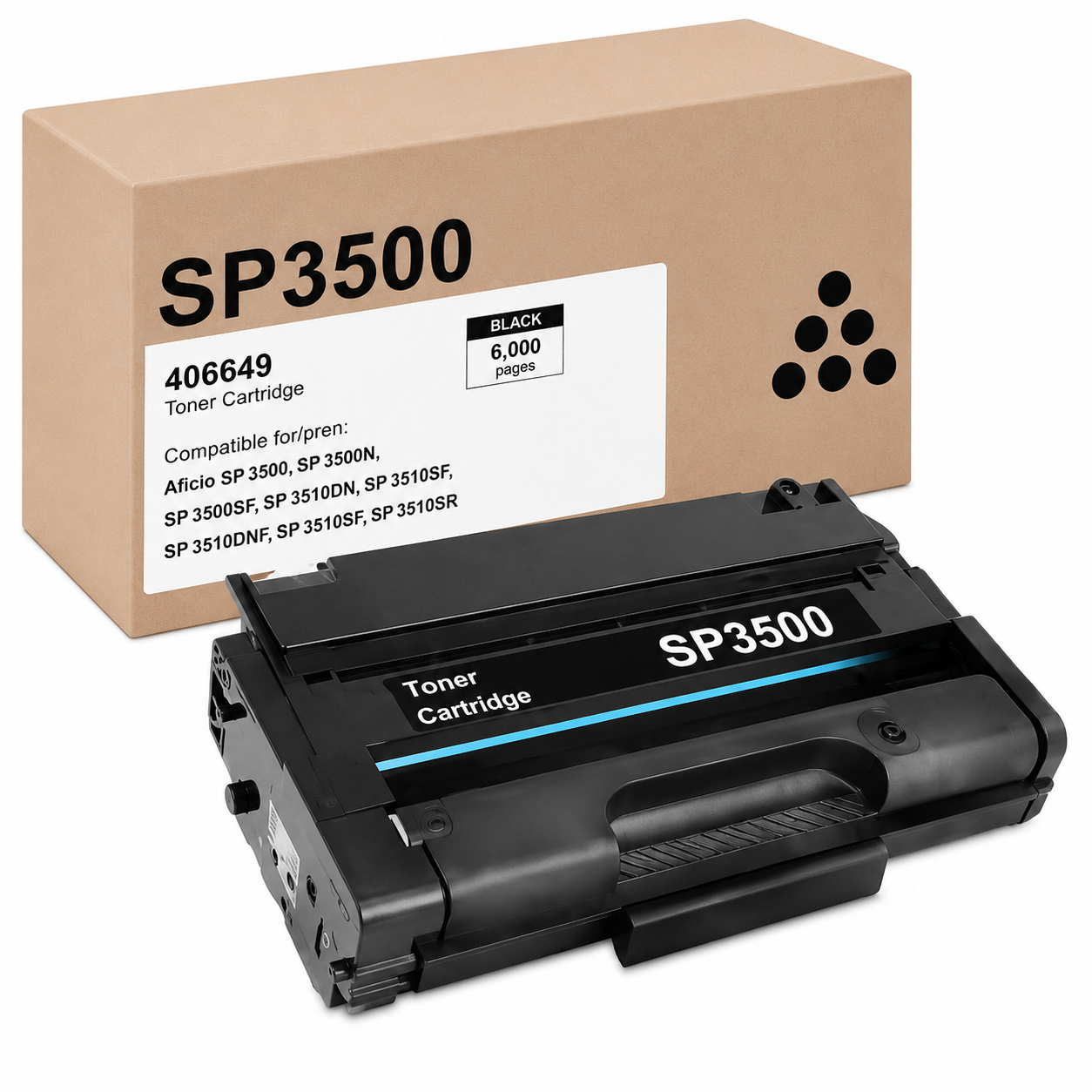 Ricoh SP3500 SP3400 Toner Cartridge