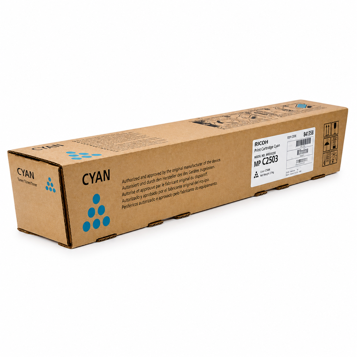 Ricoh MPC2503 Toner Cartridge Cyan