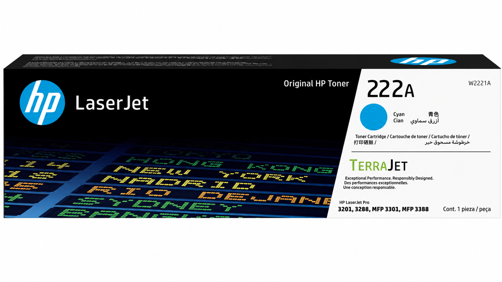 HP 222A Cyan Original Laserjet Toner Cartridge